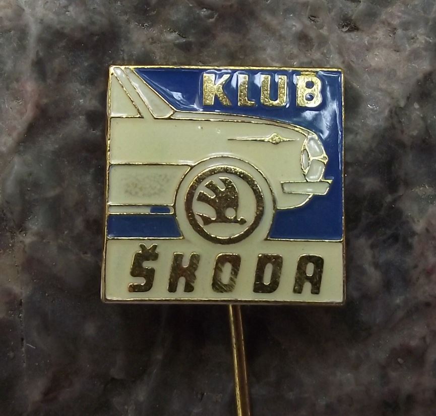 Antique Skoda Klub Classic Model 1000MB Czech Car Club Motor Vehicle Pin Badge - Badgecrazy