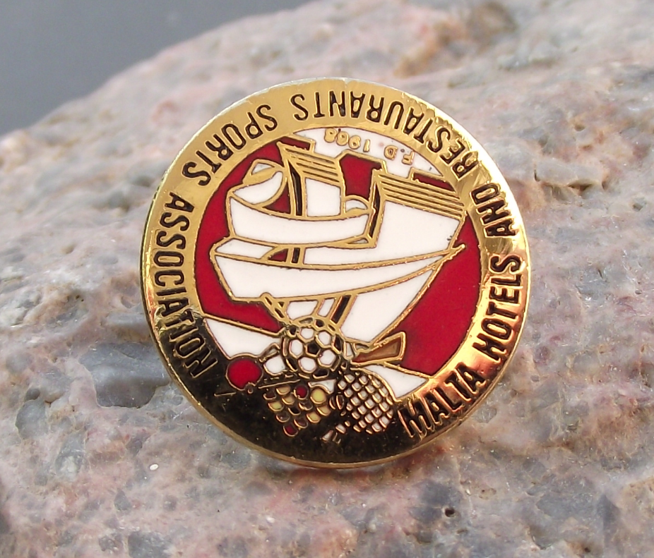Malta Hotels and Restaurants Sports Association Football Soccer Team Pin Badge - Badgecrazy
