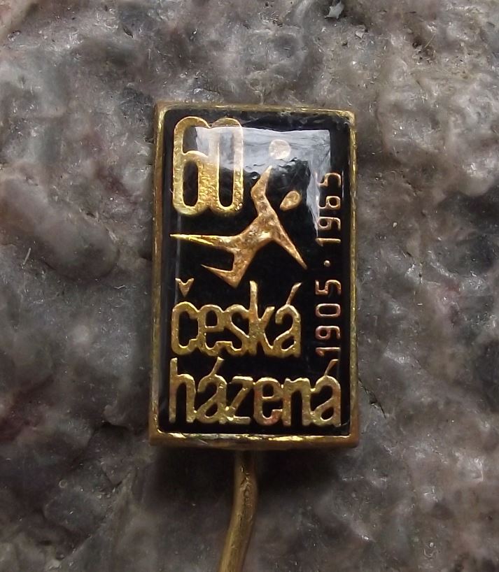 1965 Czechoslovakia Handball Association Union 60th Anniversary Sports Pin Badge - Badgecrazy
