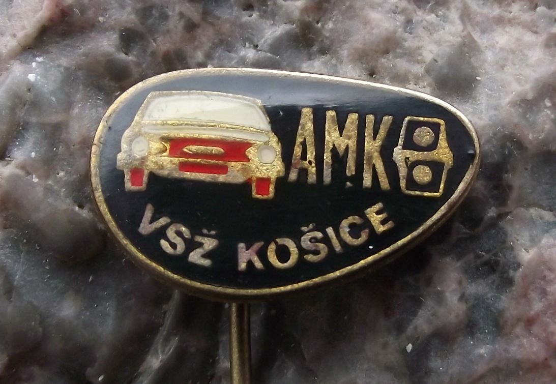 Vintage Czech Automotoklub AAA Association Racing Car Club AMK Kosice Pin Badge - Badgecrazy