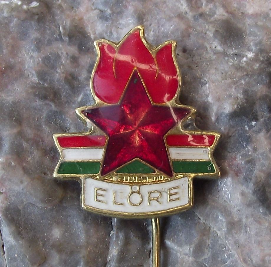 Vintage Elore Forward Slogan Hungary Young Pioneer Movement Scouts Pin Badge - Badgecrazy