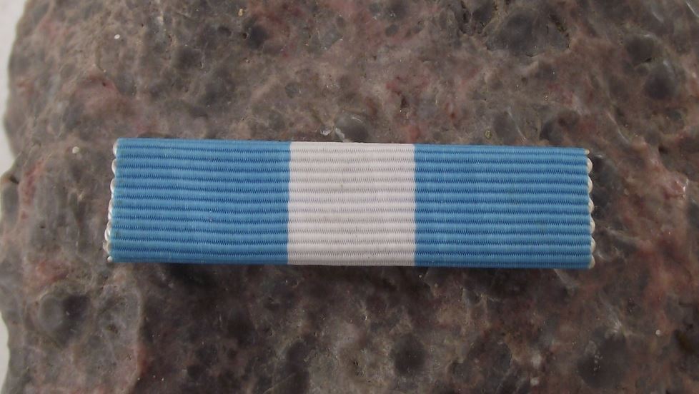 Antique Military White Stripe Blue Field Service Ribbon Bar Medal Strip Award - Badgecrazy