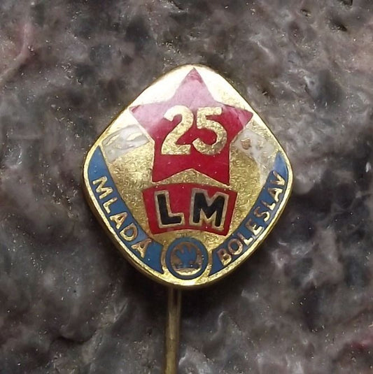 1973 Czech Peoples Militia LM Armed Worker Guard Skoda Anniversary Pin Badge - Badgecrazy