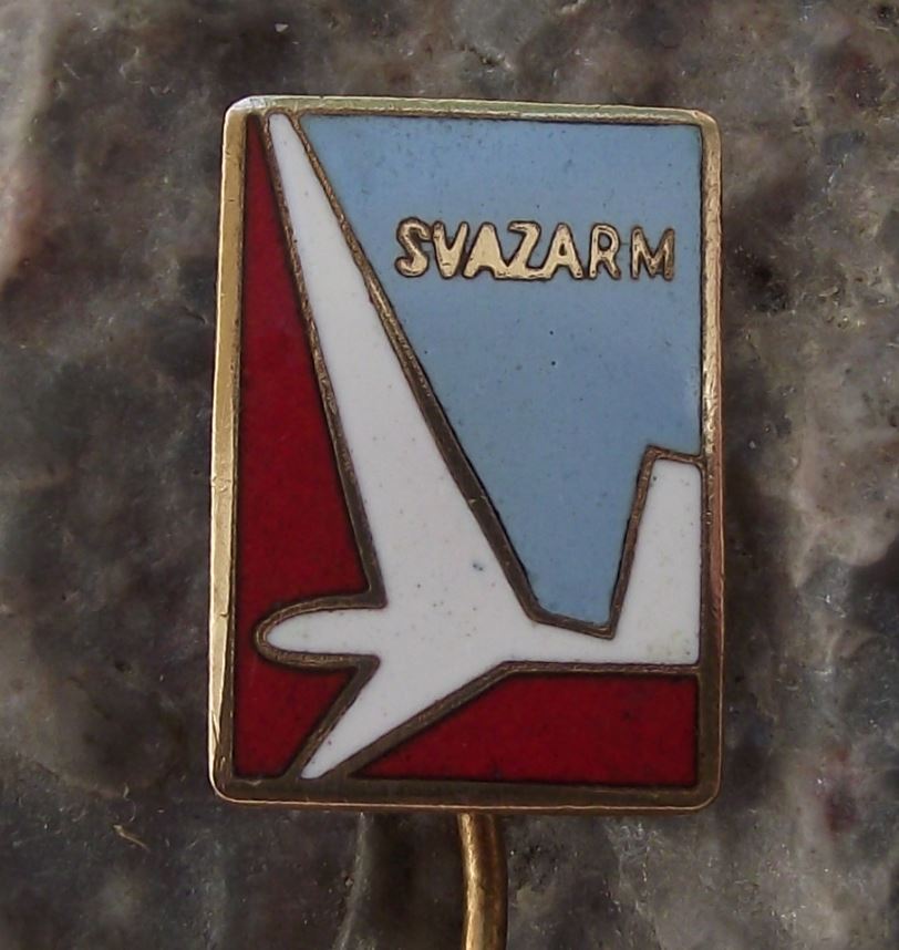 Svazarm Glider Gliding Club Youth Army Cadets Air Corps Aircraft Pin Badge - Badgecrazy