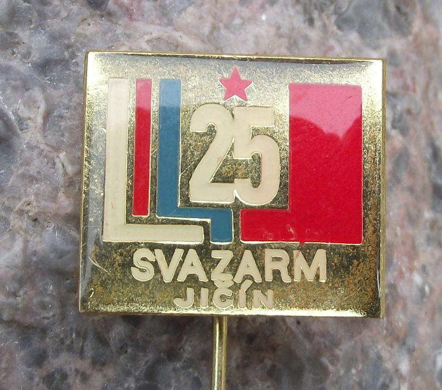 1976 Svazarm Jicin Czech Army 25th Anniversary Military Paramilitary Pin Badge - Badgecrazy