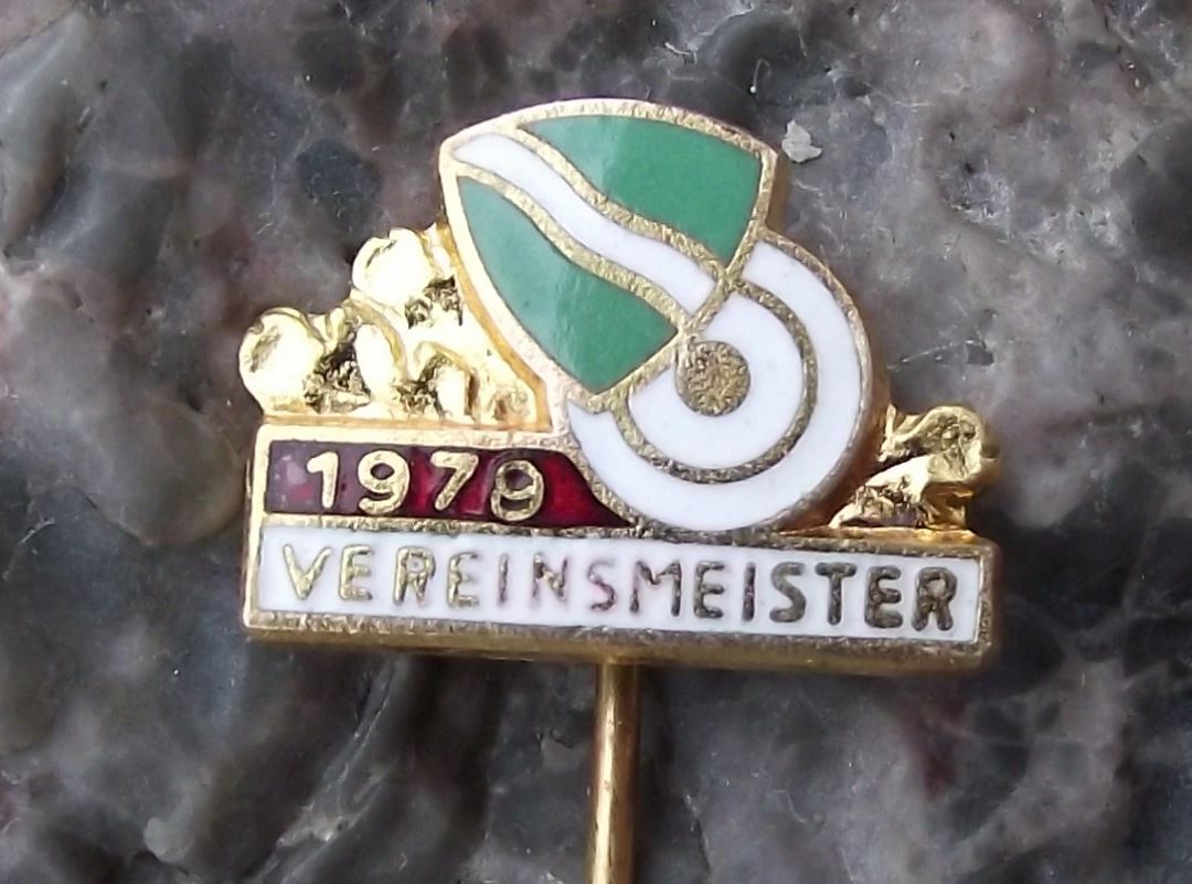 1979 Rheinland Shooting German Defence Association Club Champion Pin Badge - Badgecrazy