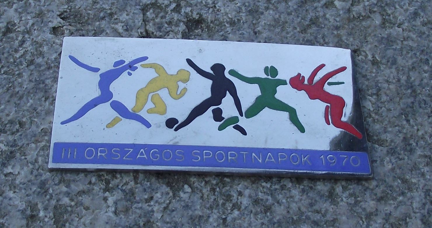 1970 Hungary 3rd III National Sports Day Hungarian Organised Exercise Plate - Badgecrazy