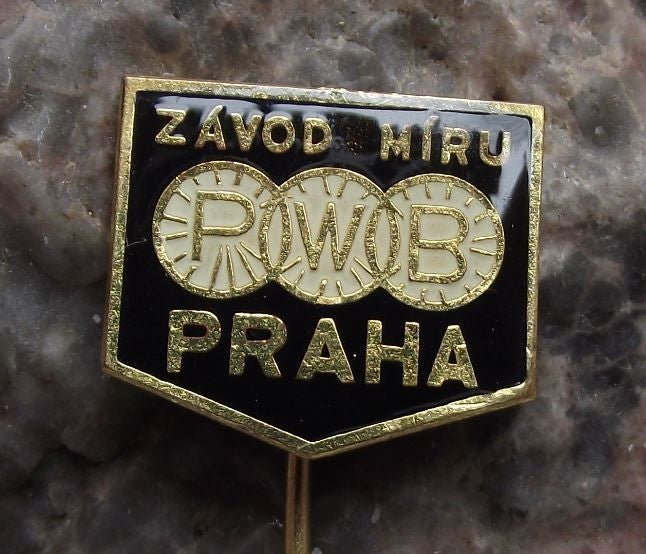 Antique WBP Prague World Cycling Championships Tour Peace Race PWB Pin Badge - Badgecrazy