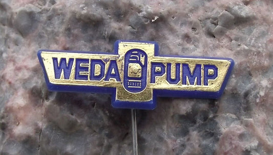 Vintage Weda Pump Underwater Drainage Pumps of Sweden Engineering Pin Badge - Badgecrazy