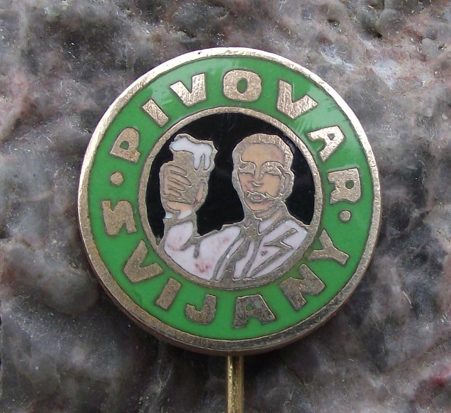 Pivovar Svijany Foaming Czechoslovakia Old Man Beer Lager Brewery Pin Badge - Badgecrazy