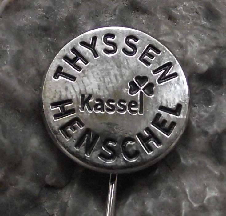 Thyssen Henschel German Tank Armament Weapons Company Advertising Pin Badge - Badgecrazy