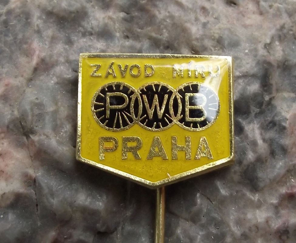 Antique WBP Prague World Cycling Championships Tour Peace Race PWB Pin Badge - Badgecrazy