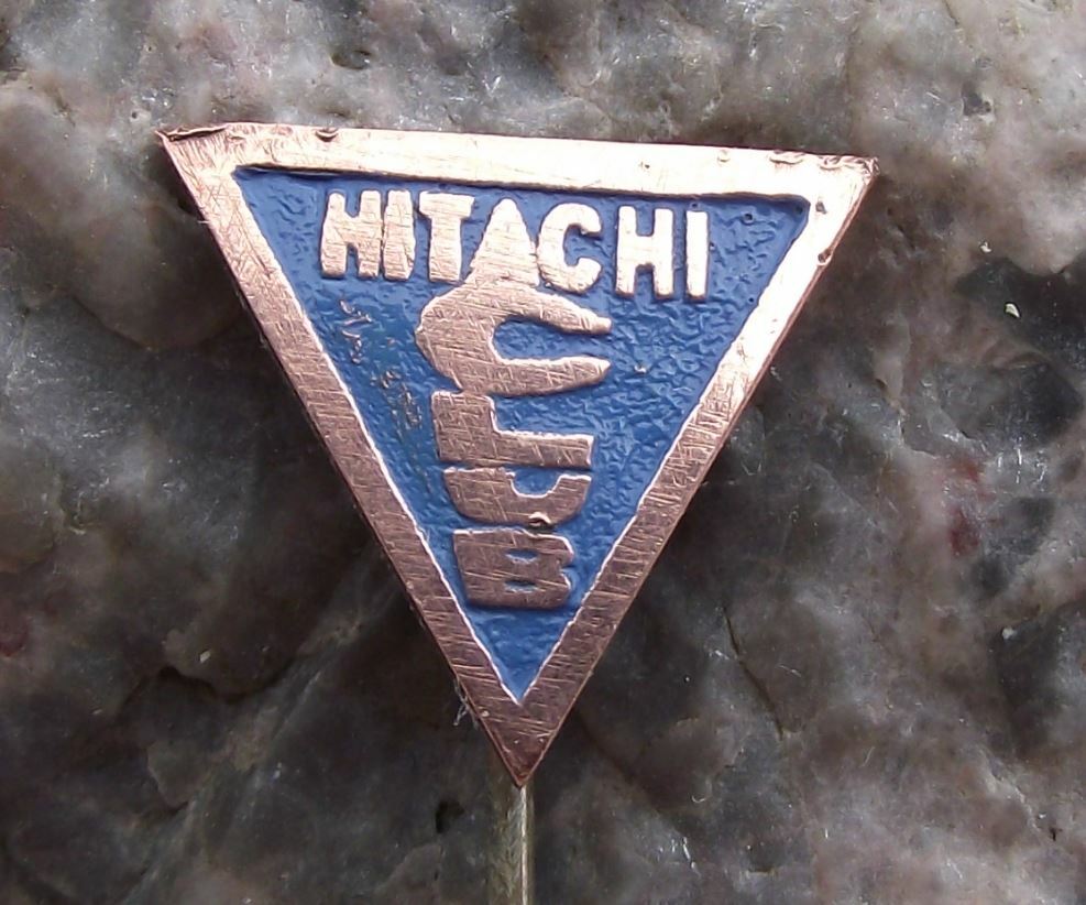 Vintage Hitachi Club Japanese Technology Conglomerate Electronics Firm Pin Badge - Badgecrazy