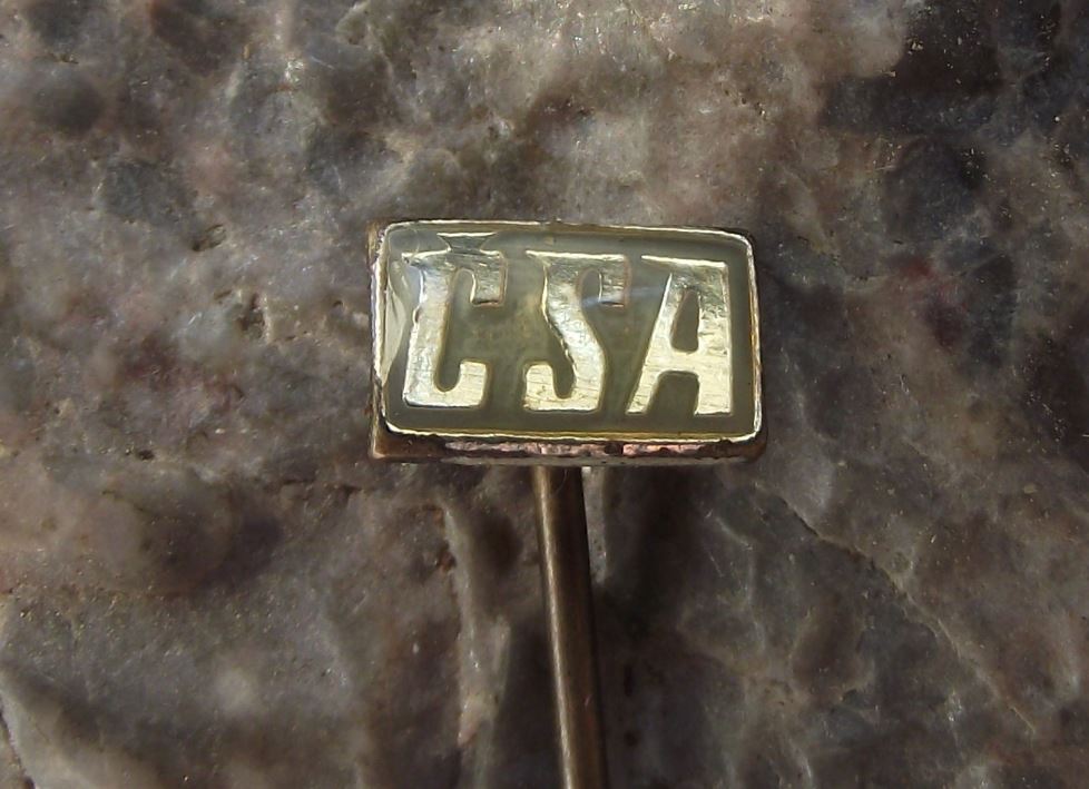 CSA Czech Airlines Czechoslovakia Official Logo Airliner Aircraft Pin Badge - Badgecrazy