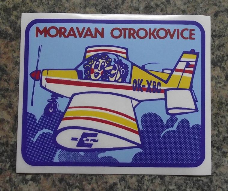 Moravan Zlin Z 142 Z-142 Training 2 Seat Private Light Aircraft Decal Sticker - Badgecrazy