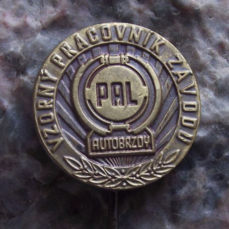 1960's Pal Auto Electrics Brakes & Servos Excellent Company Worker Award Pin - Badgecrazy