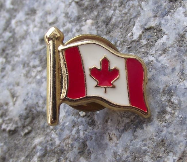 Canada Maple Leaf National Canadian Flag Official Tie Pin Brooch Pin Badge - Badgecrazy
