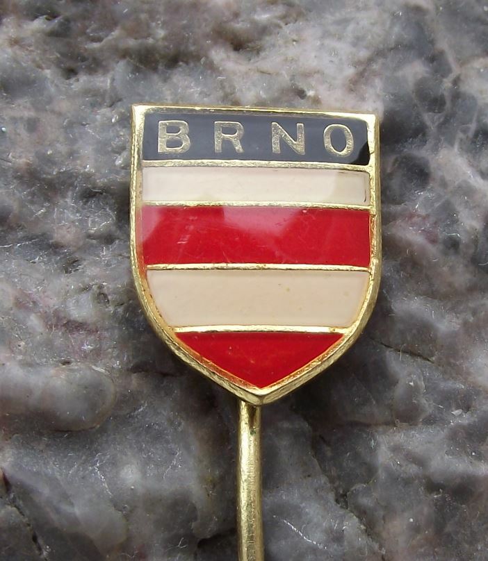 Brno Czechoslovakia Czech City Crest Coat of Arms Heraldic Shield Pin Badge - Badgecrazy