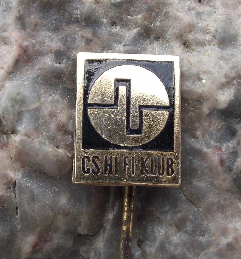 Antique HiFi Hi Fi Club Klub Czechoslovakia Digital Sine Wave Members Pin Badge - Badgecrazy