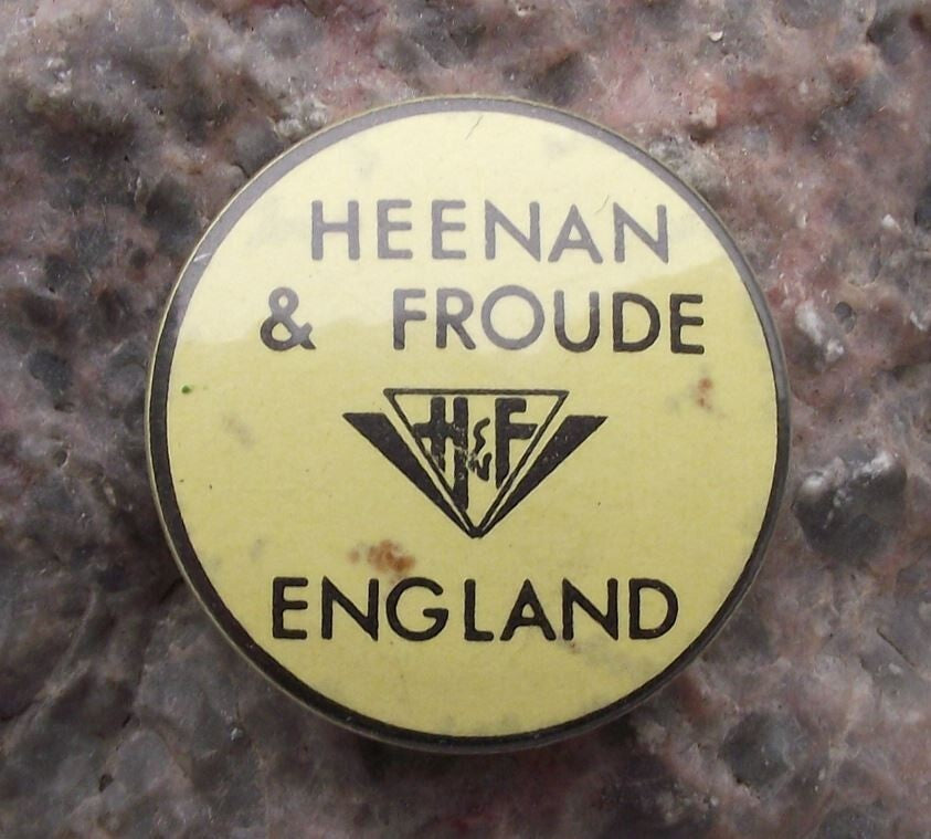 Vintage Heenan and Froude Ltd Great Britain Manchester Engineering Pin Badge - Badgecrazy
