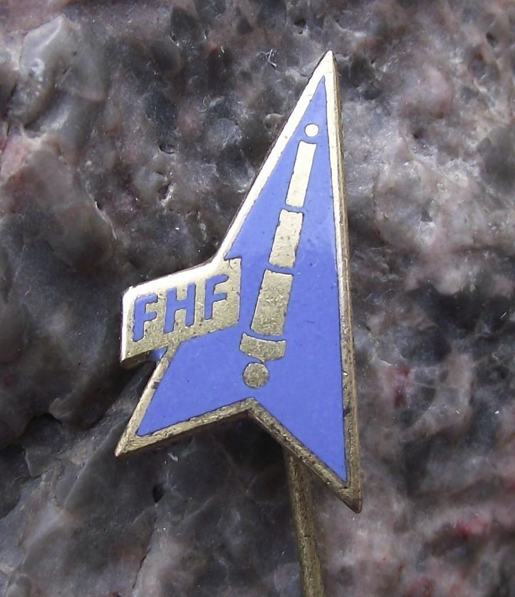 Vintage FHF East German Motorbike Shock Absorbers GDR DDR Advertising Pin Badge - Badgecrazy