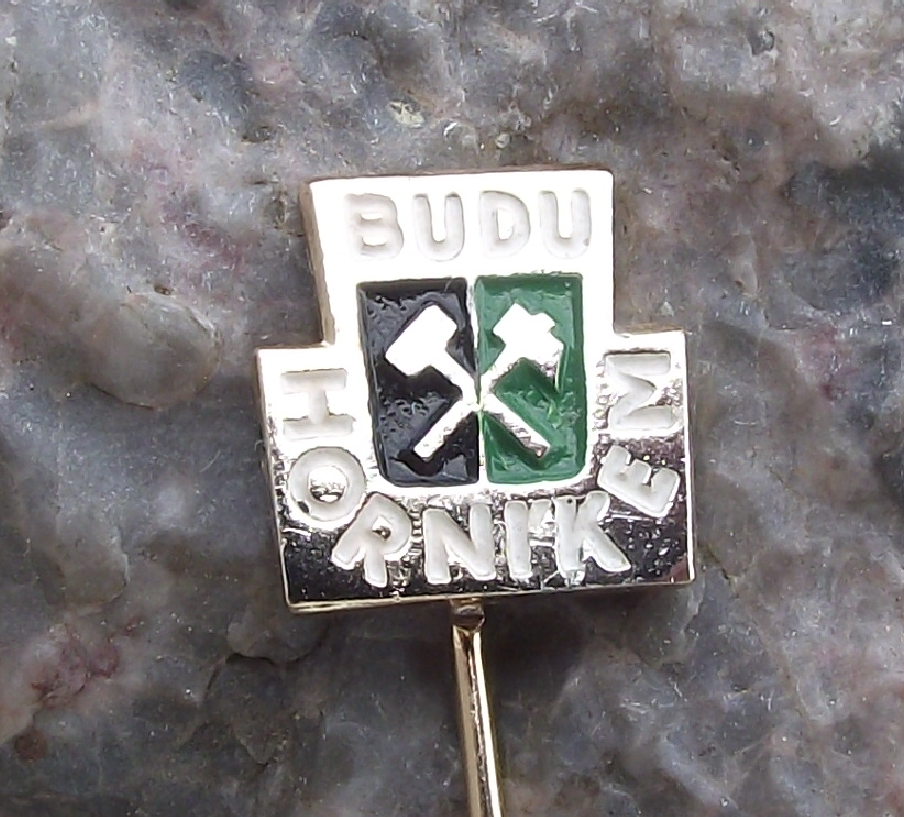 Vintage Coal Mining - I will be a Miner ! - Czech Socialist Slogan Pin Badge - Badgecrazy