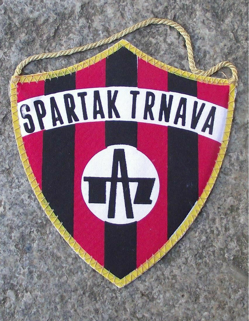 Vintage TAZ Spartak Trnava Football Club Czechoslovakia Soccer Pennant Flag - Badgecrazy