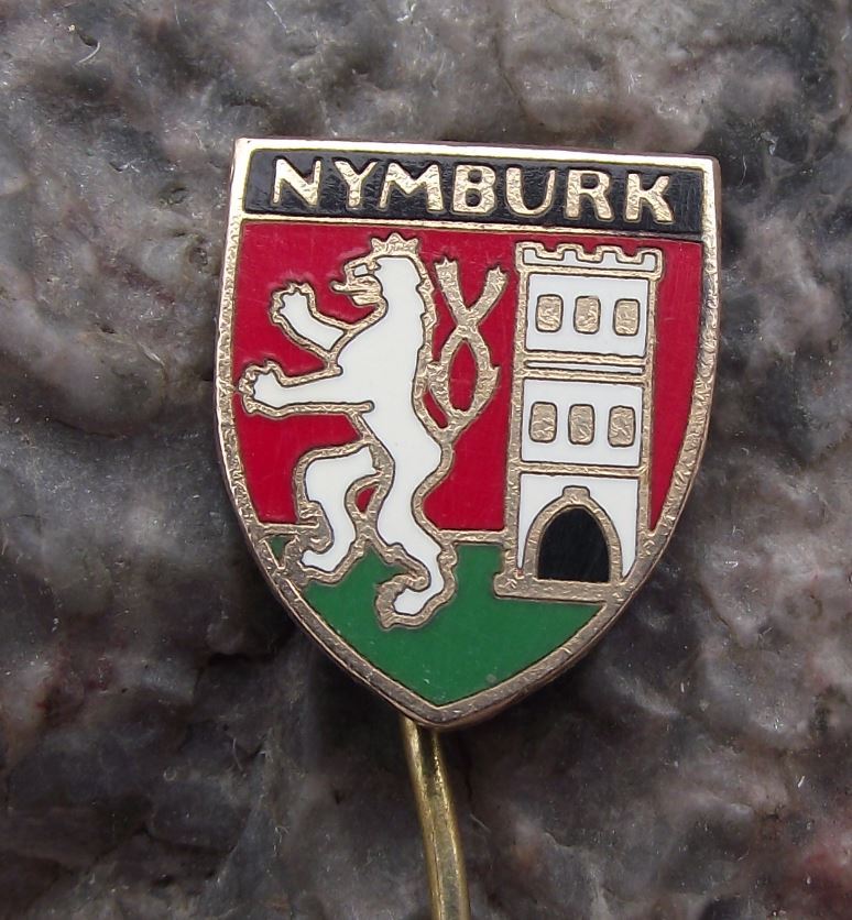 Antique Nymburk Czech Two Tailed Lion Coat of Arms Heraldic Crest Pin Badge - Badgecrazy