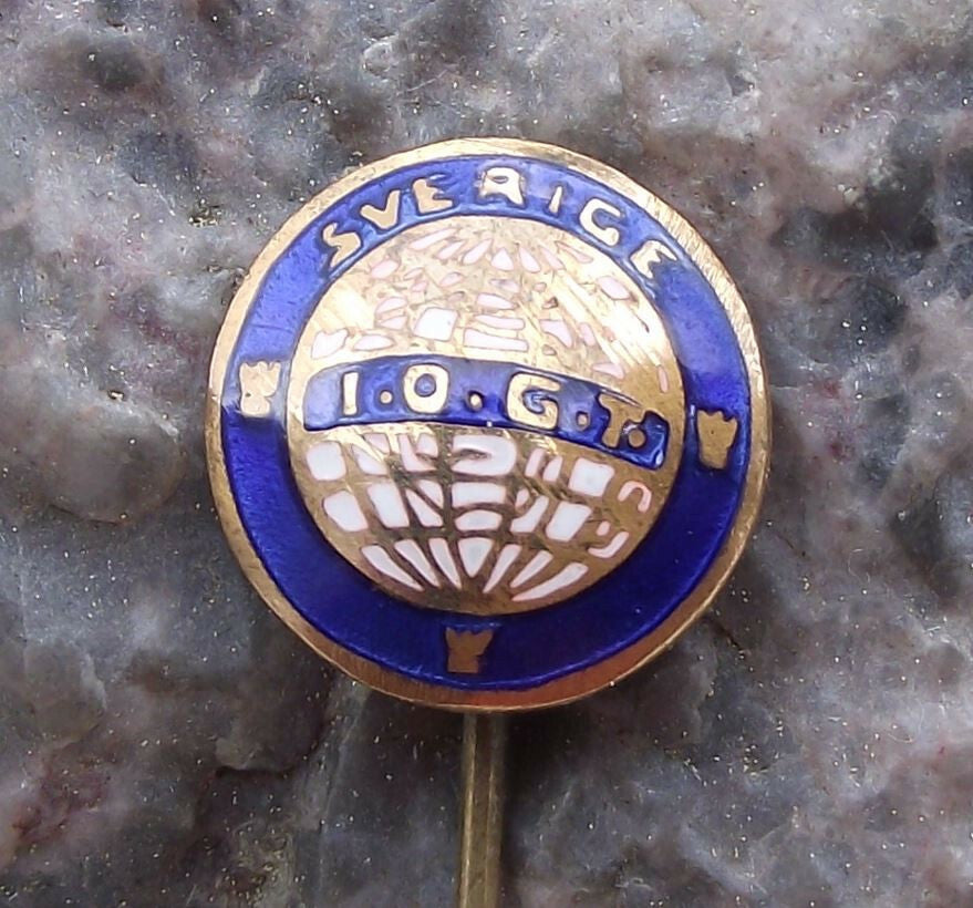 Vintage IOGT International Organisation Good Templars Sweden Sverige Pin Badge - Badgecrazy