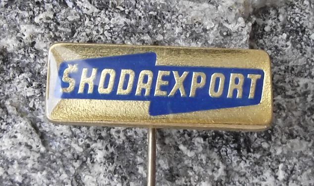 Skoda Export Vehicle Car & Engineering Products Advertising Pin Badge - Badgecrazy