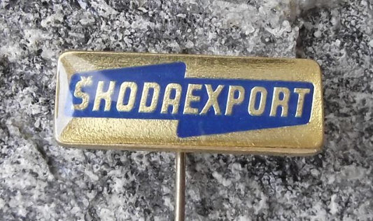 Skoda Export Vehicle Car & Engineering Products Advertising Pin Badge - Badgecrazy