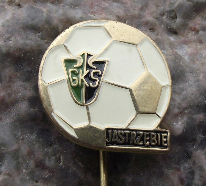 Antique GKS Jastrzebie Poland Polish Soccer Football Club Pin Badge - Badgecrazy