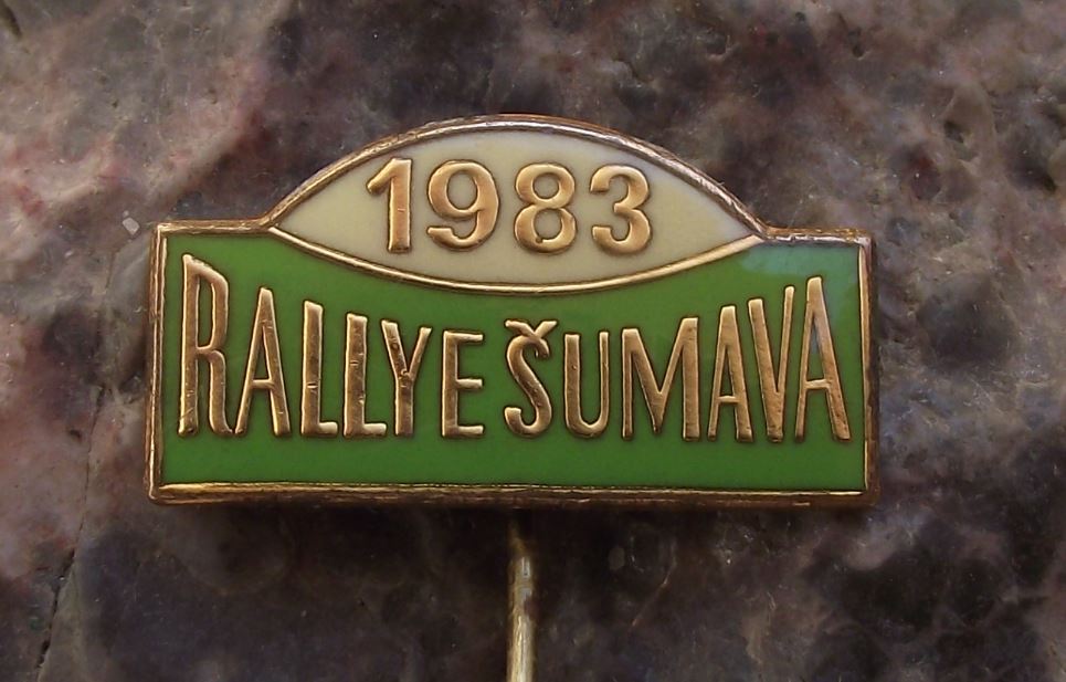 1983 Rallye Sumava Klatovy Rally Car Race Motorsport Motor Racing Pin Badge - Badgecrazy