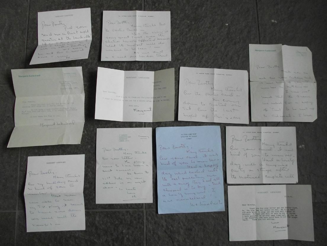 Lifetime Collection of Margaret Lockwood Correspondence Photos Programme Cards - Badgecrazy