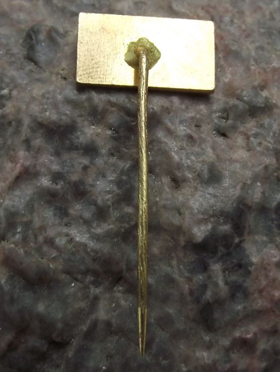 Antique Bohemian Garnet Czech Gemstone Jewellery Company Advertising Pin Badge - Badgecrazy