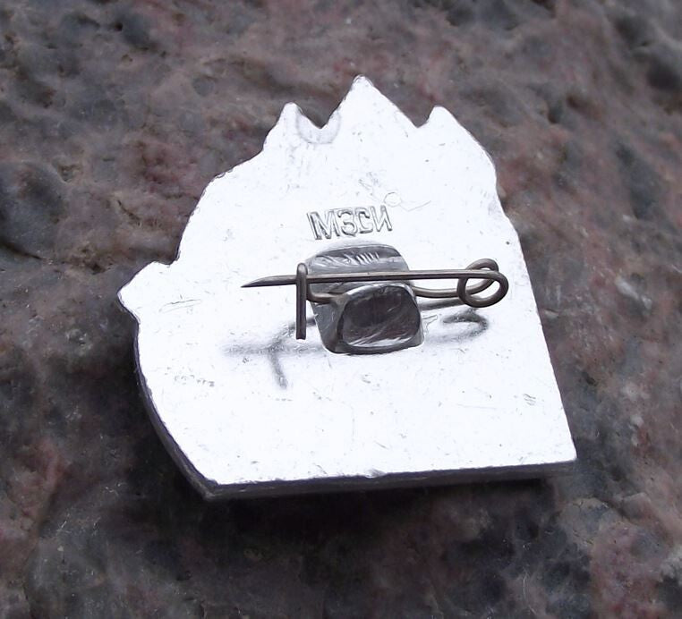 Vintage Novgorod Russia Founding Fathers Viking Ship Long Boat Pin Badge - Badgecrazy