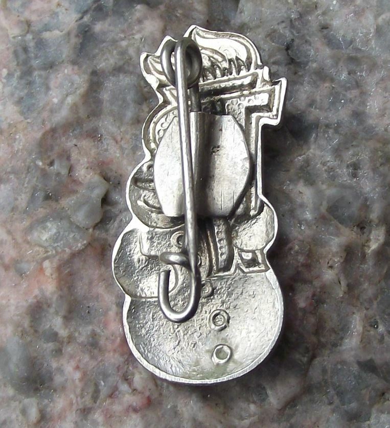 Thalmann Pioneer Organisation Germany Youth Winter Games Snowman DDR Pin Badge - Badgecrazy