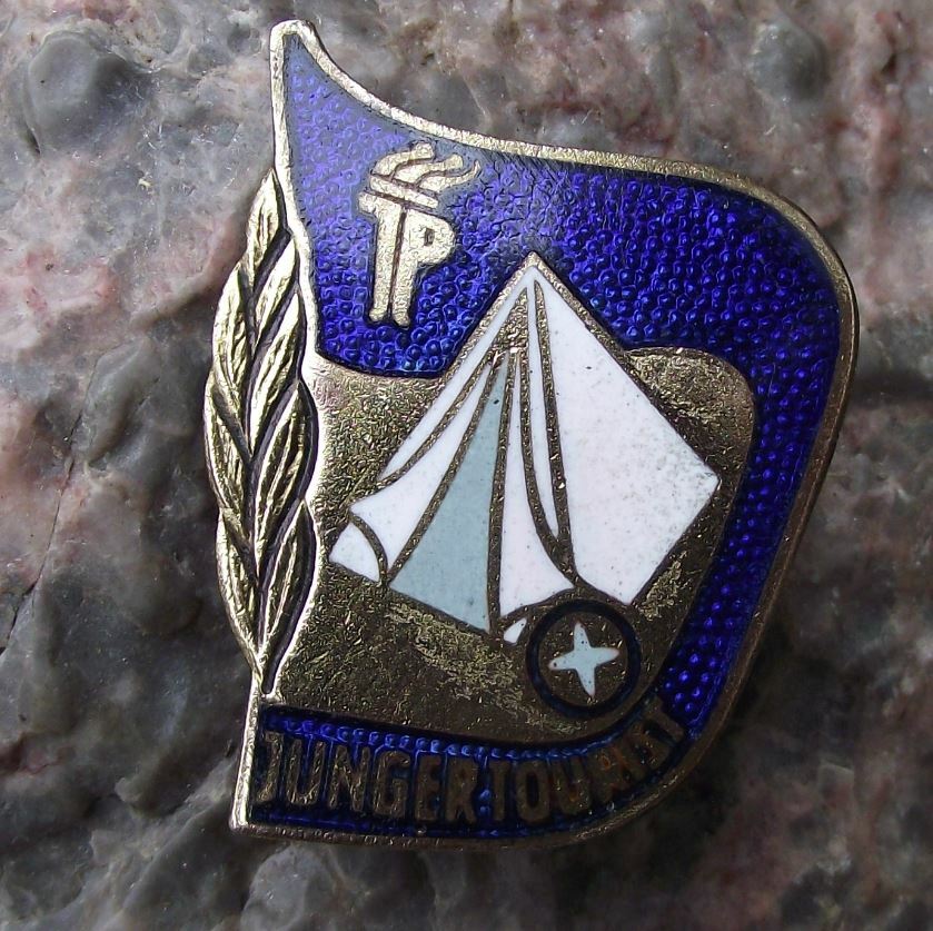 Vintage Thalmann Pioneer Youth Movement Young Tourist Camping Tent DDR Pin Badge - Badgecrazy
