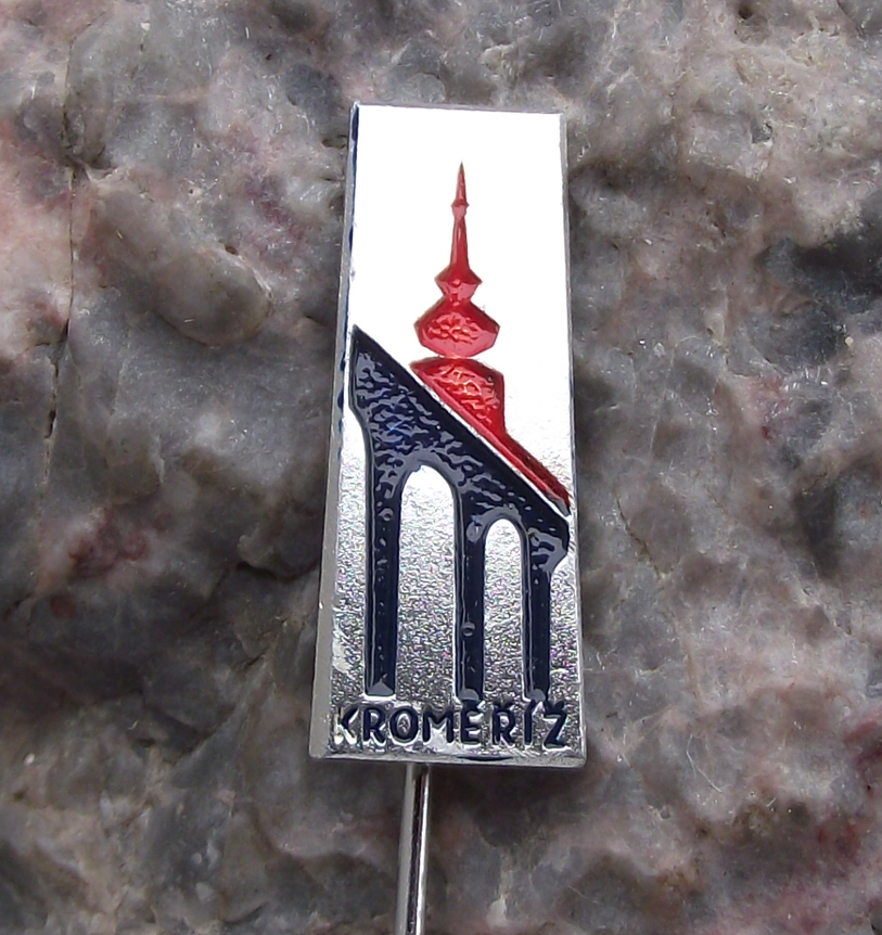 Vintage Kromeriz Kremsier UNESCO Castle and Town Square Czechoslovakia Pin Badge - Badgecrazy
