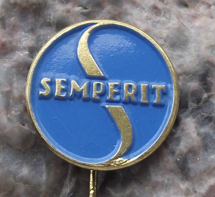 Vintage Semperit Racing Tyres Tires Company S Logo Advertising Pin Badge - Badgecrazy