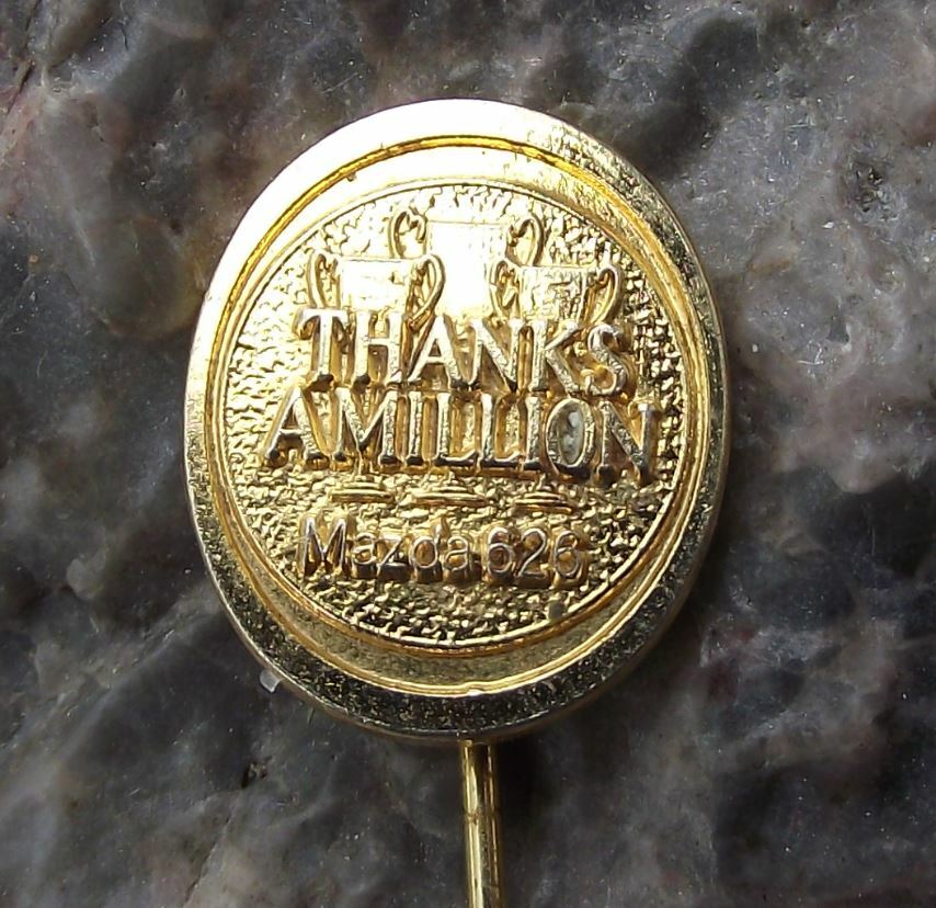 Antique Mazda 626 Capella Motor Car 1 Million Cars Sold Achievement Pin Badge - Badgecrazy