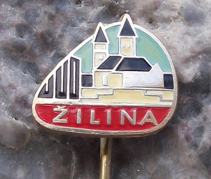 Antique Zilina Sillein Budatin Castle Czech Tourist Souvenier Pin Badge - Badgecrazy