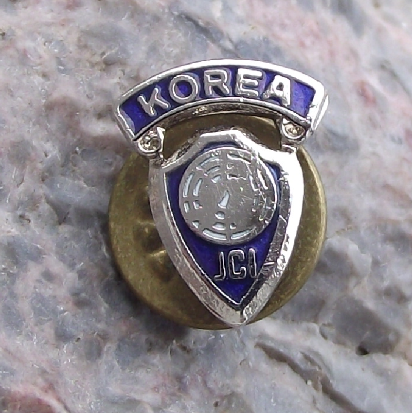 Vintage JCI Junior Chamber International Korea Youth Political Student Pin Badge - Badgecrazy