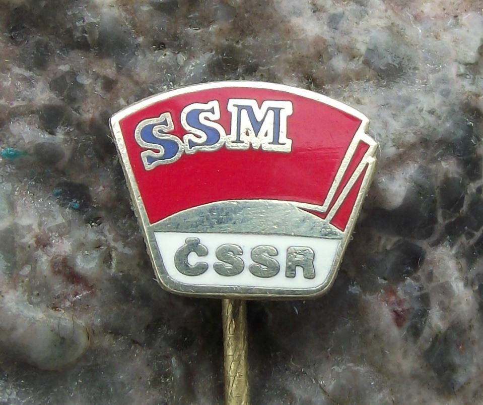 Antique CSSR SSM SZM Czechoslovakia Communist Youth Membership Pin Badge - Badgecrazy