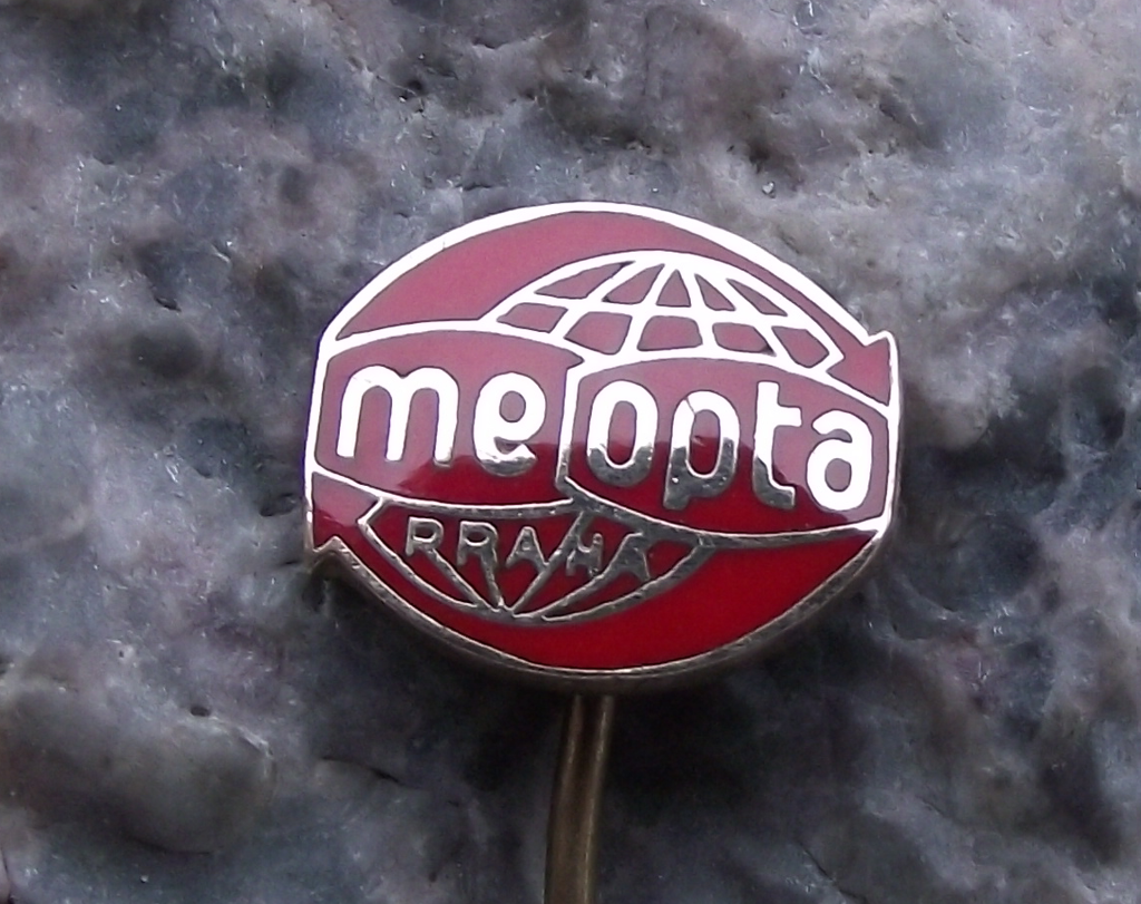Vintage Meopta Red Arrow Logo Photographic Camera Optical Firm Pin Badge - Badgecrazy