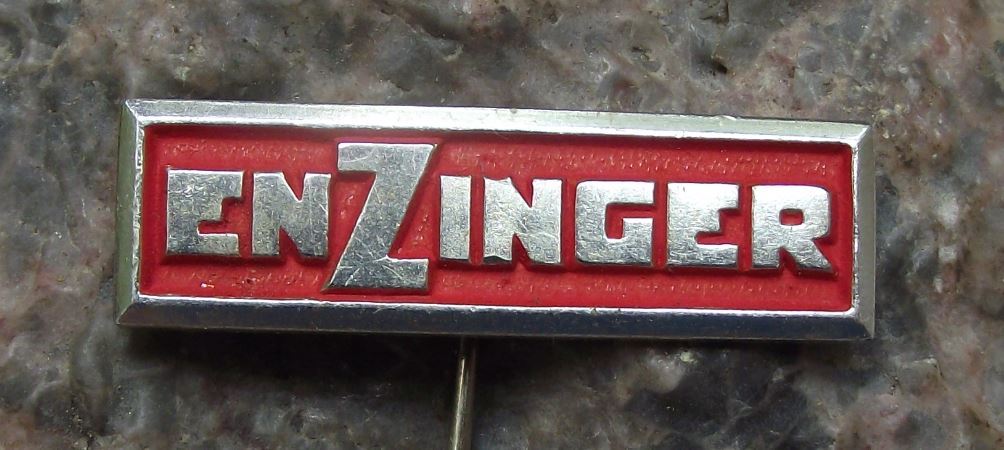 Enzinger German Company Advertising Pin Badge - Badgecrazy