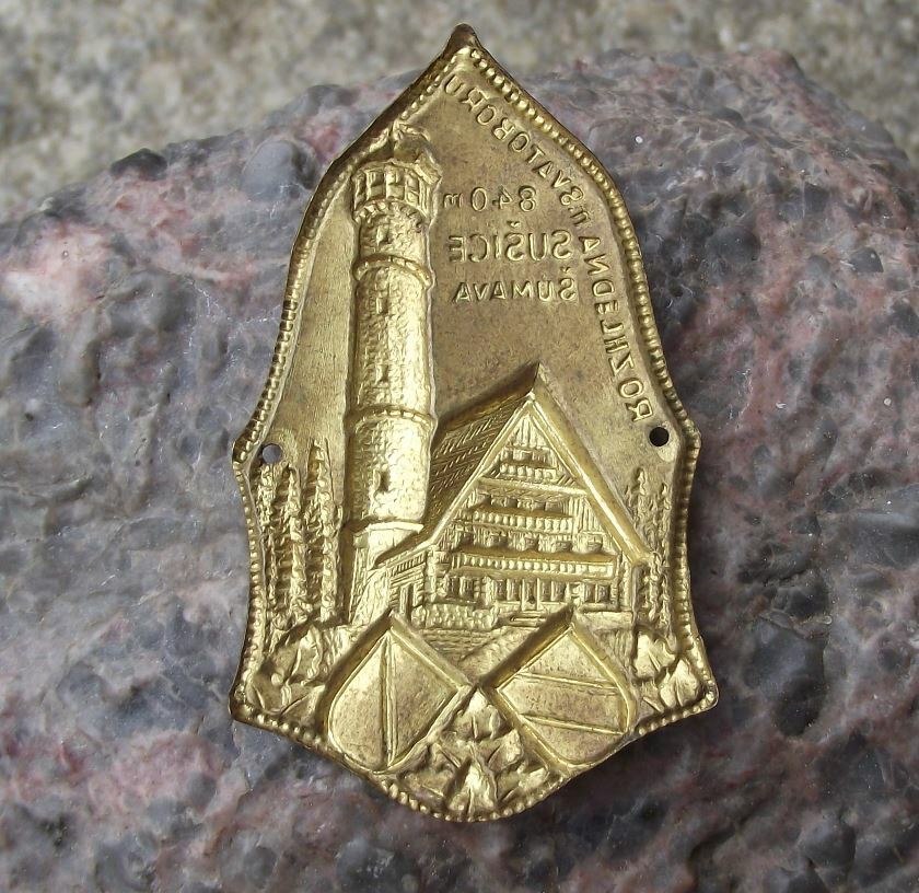 Sumava Susice 840m Lookout View Tower Climbing Hiking Walking Stick Stocknagel - Badgecrazy