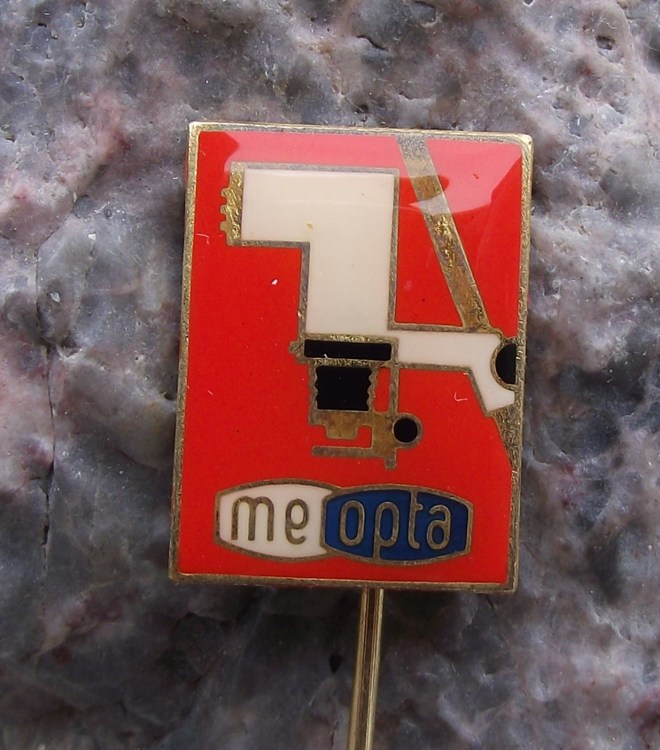 Meopta Czechoslovakia Photographic Photo Negative Enlarger Advertising Pin Badge - Badgecrazy