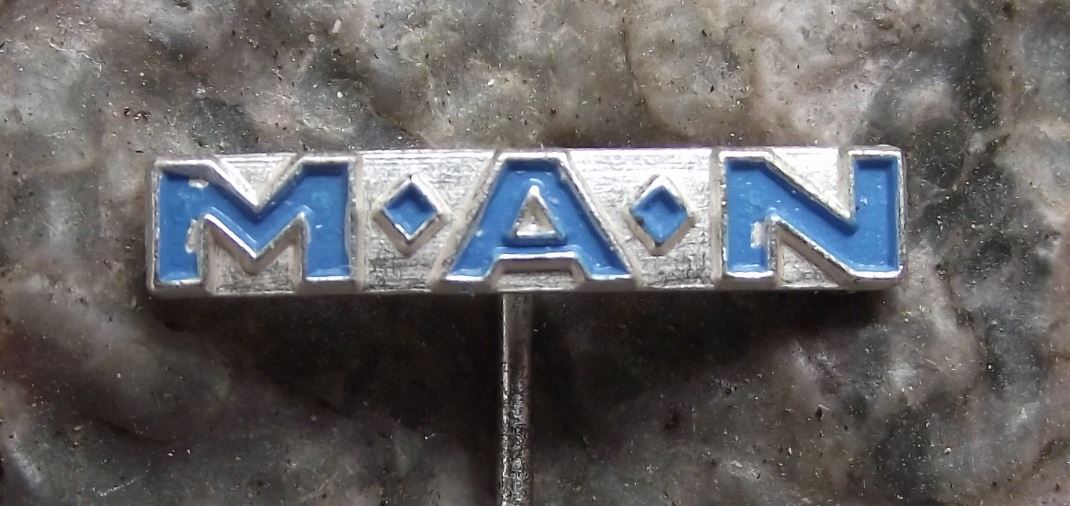 Antique MAN Truck & Bus AG Nutzfahrzeuge Commercial Vehicle Maker Pin Badge - Badgecrazy