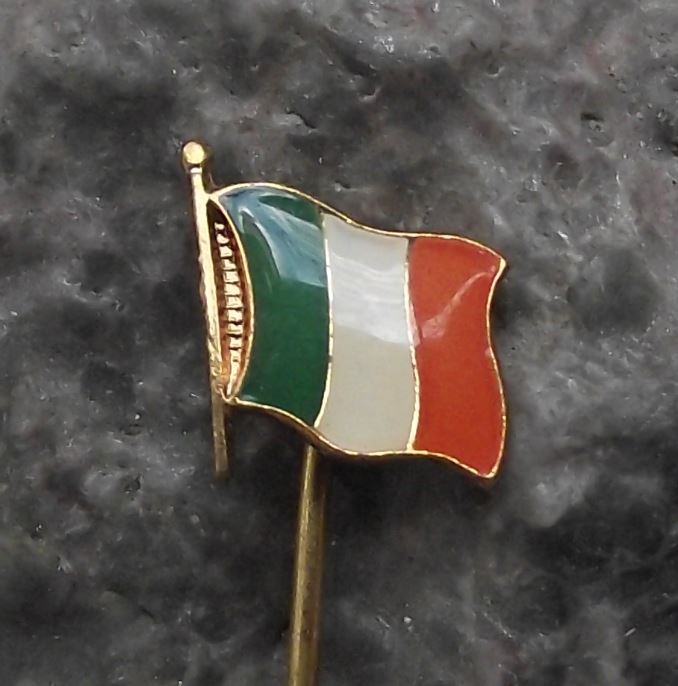 Antique Irish Republic of Ireland Southern Waving National Flag Pin Badge - Badgecrazy